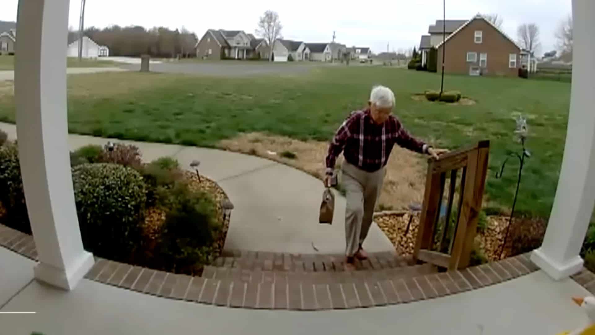 door dash driver elderly man