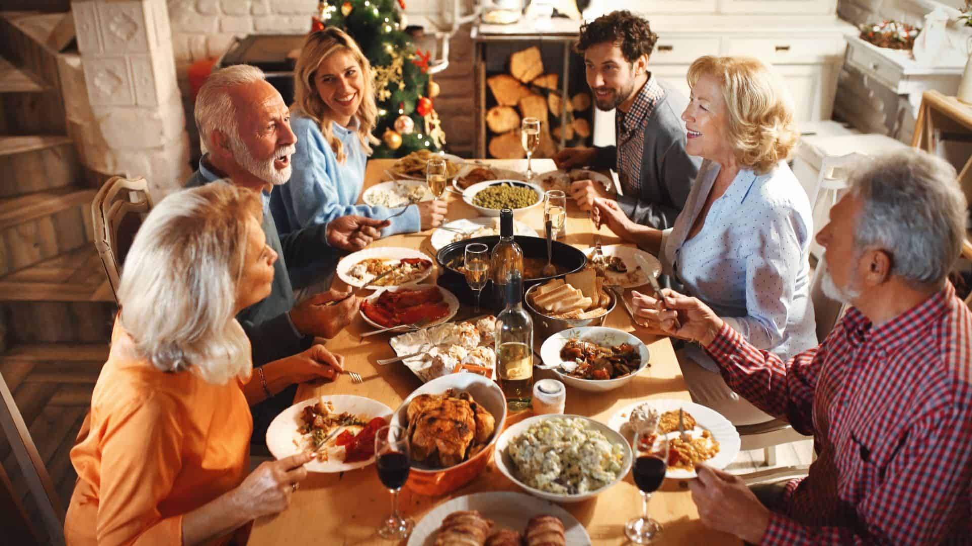 grandma at dinner