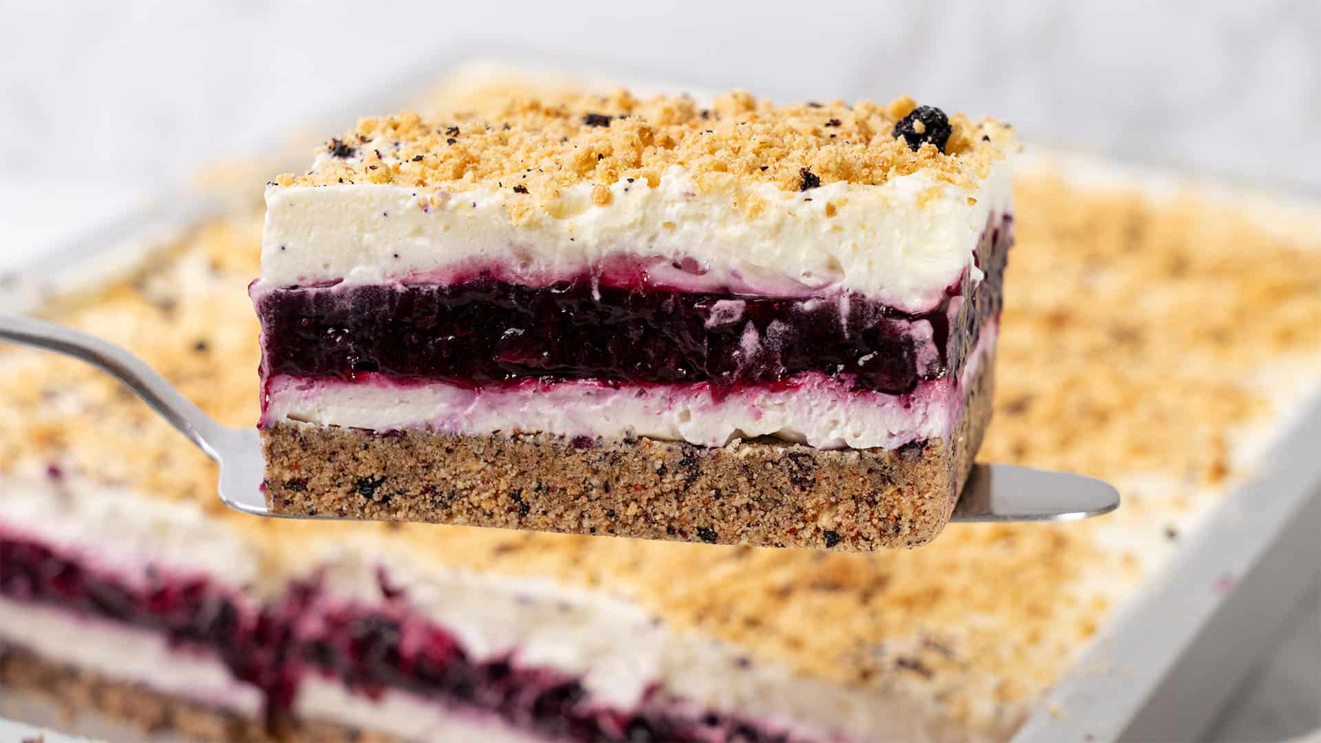 A slice of Blueberry delight.