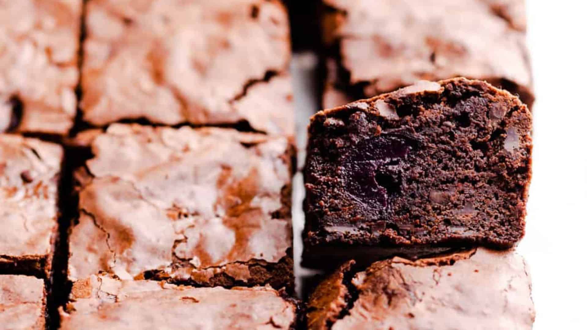 Chocolate Cherry Brownies.