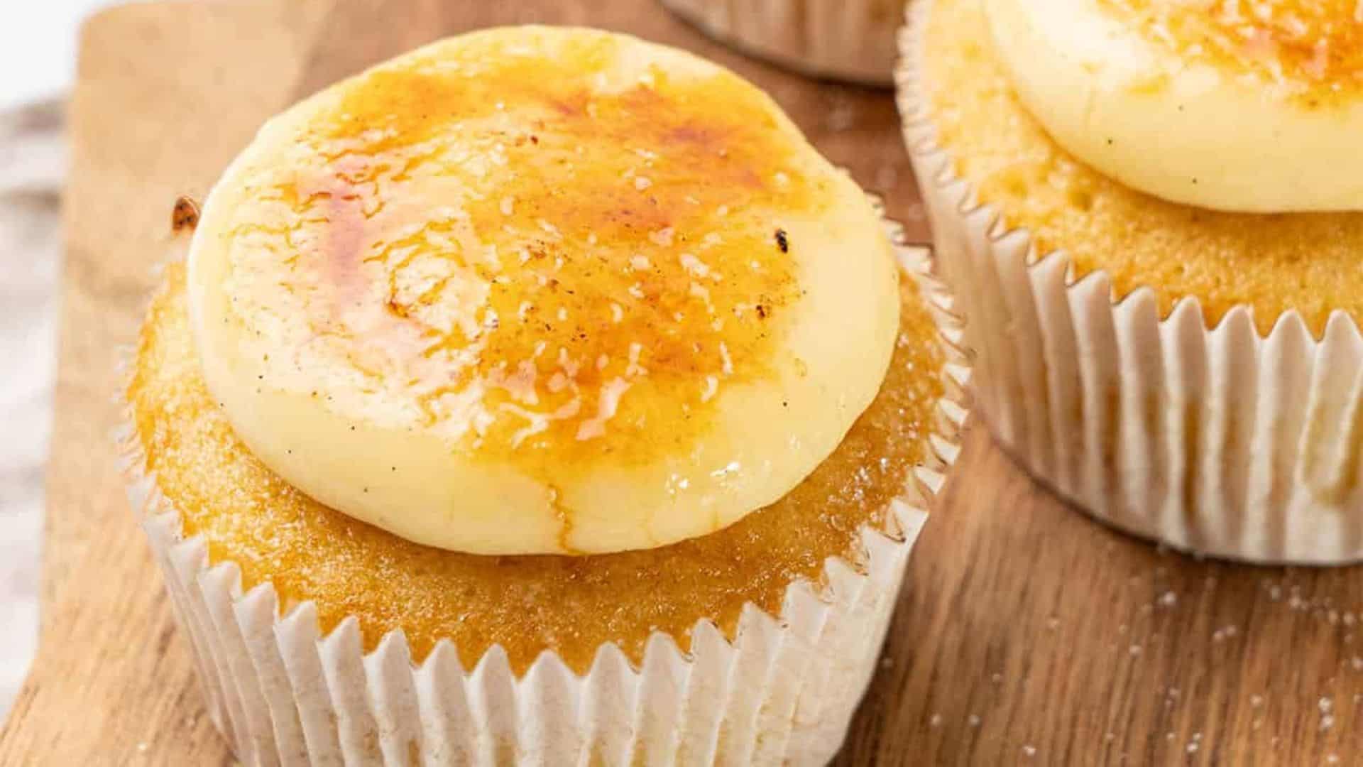 Crème Brûlée Cupcakes.