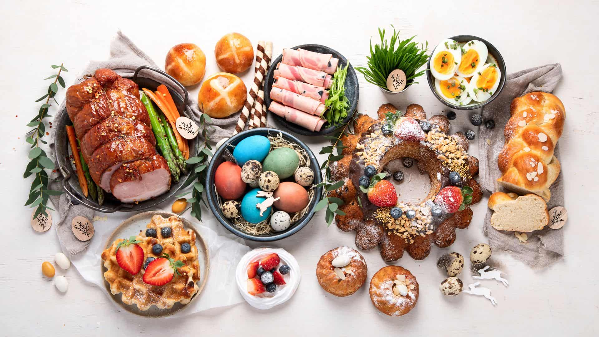 Traditional Easter dinner