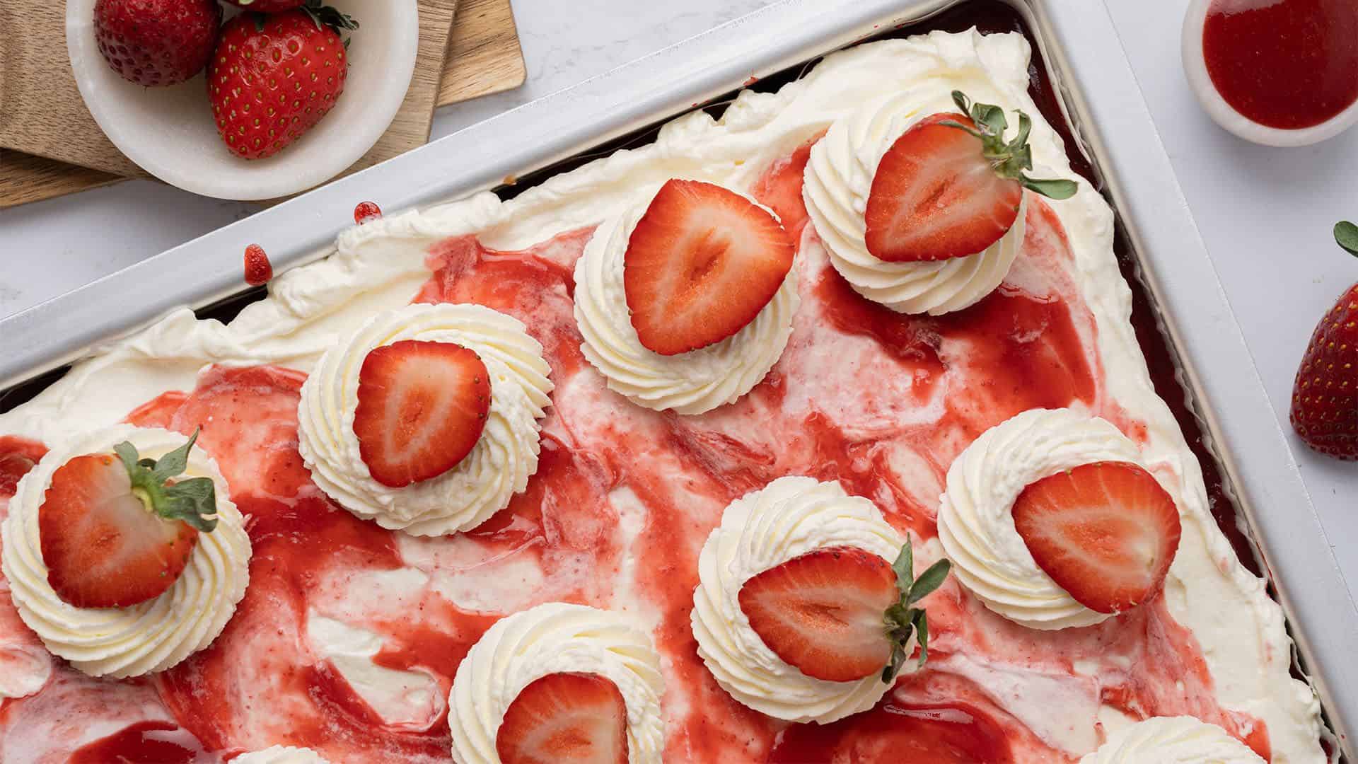 Strawberry Poke Cake