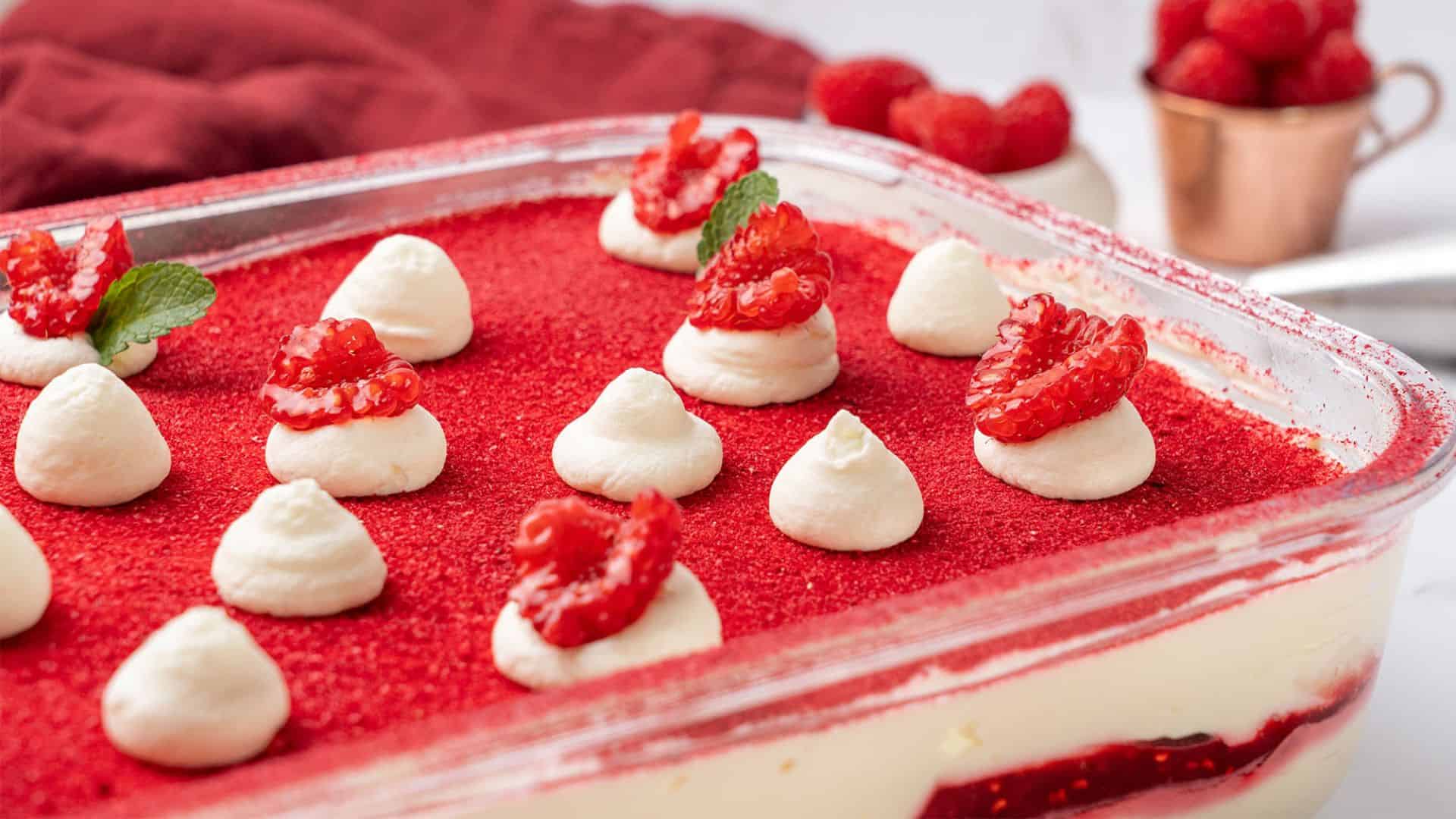 Raspberry Tiramisu