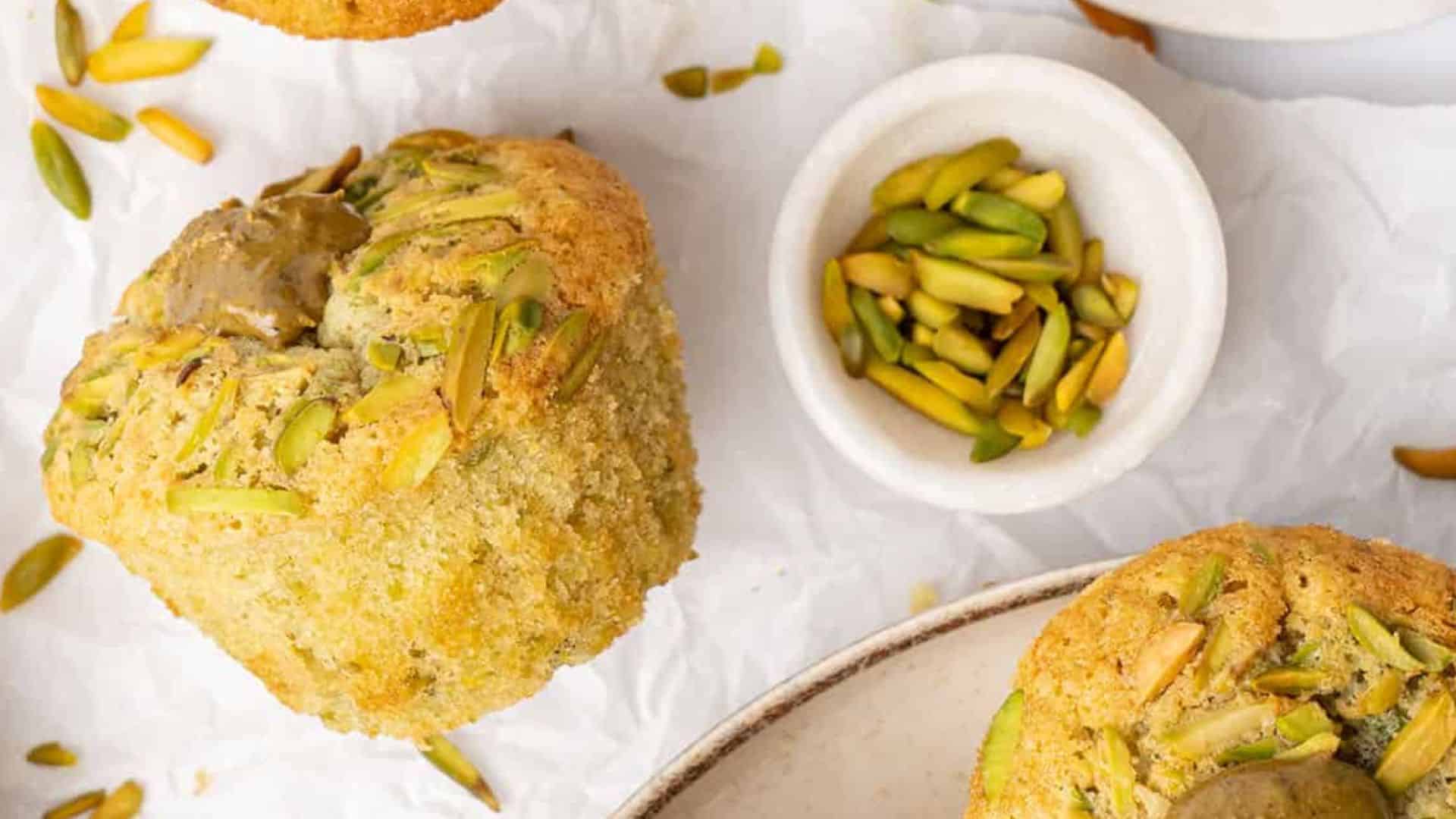 Pistachio muffins
