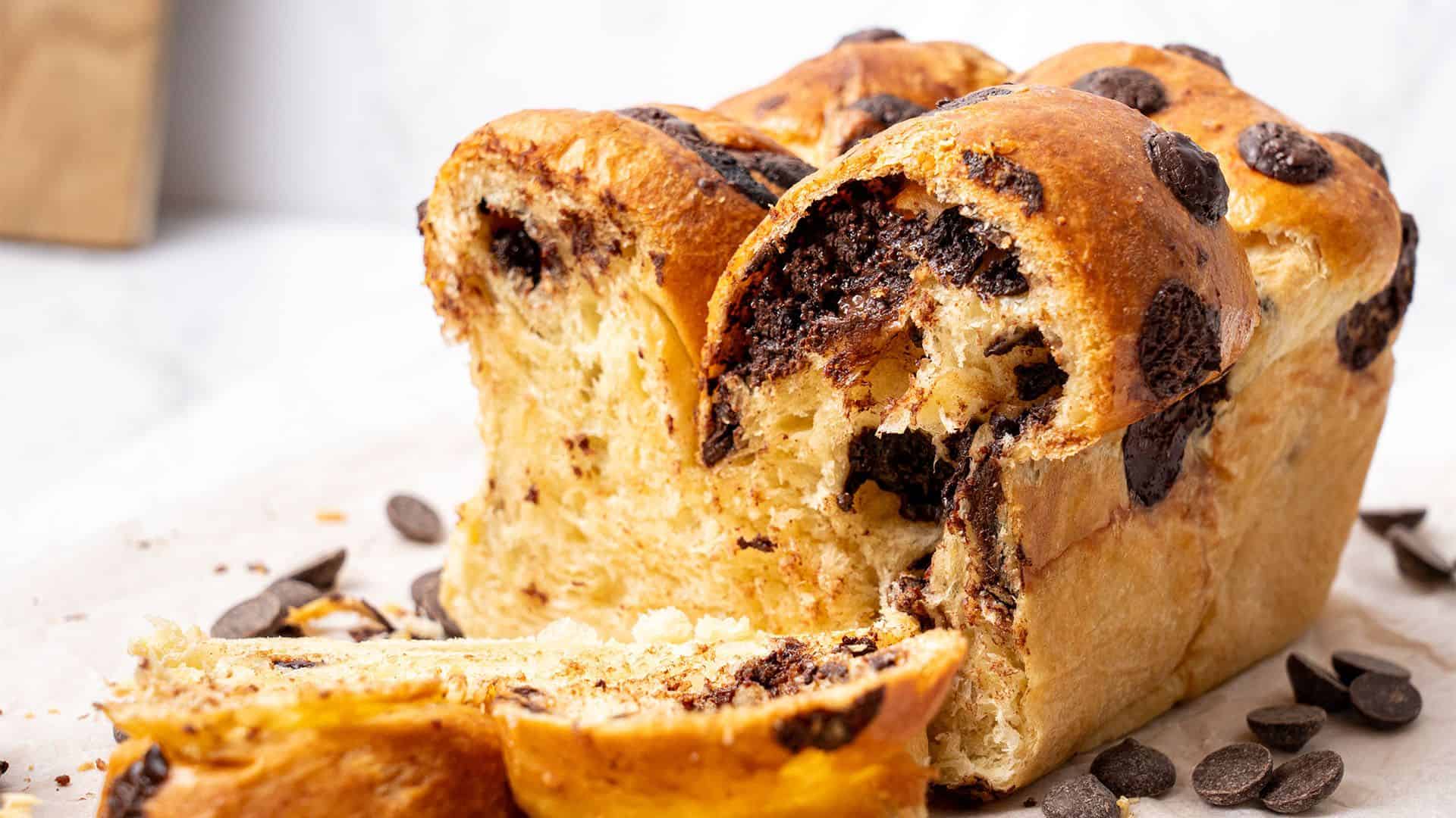 Chocolate Chip Brioche Bread
