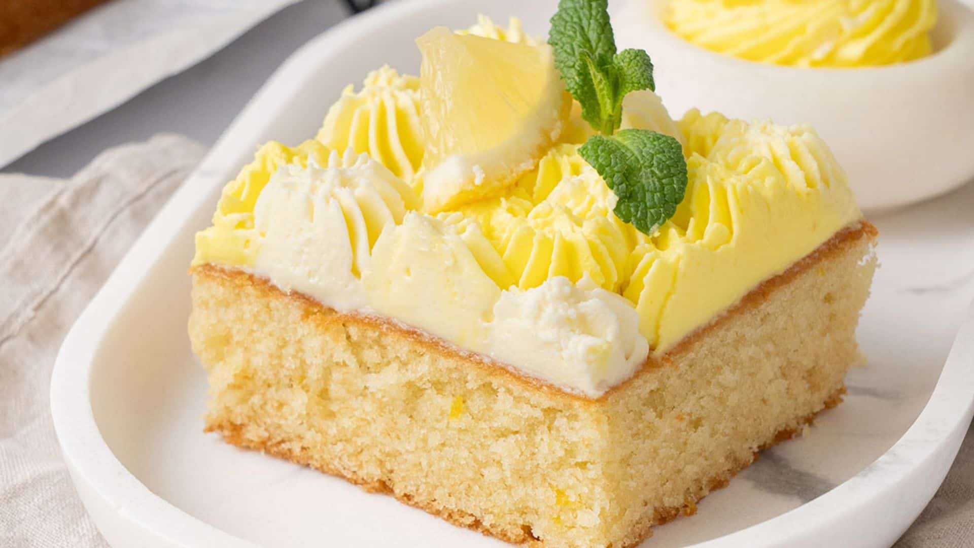 Lemon sheet cake