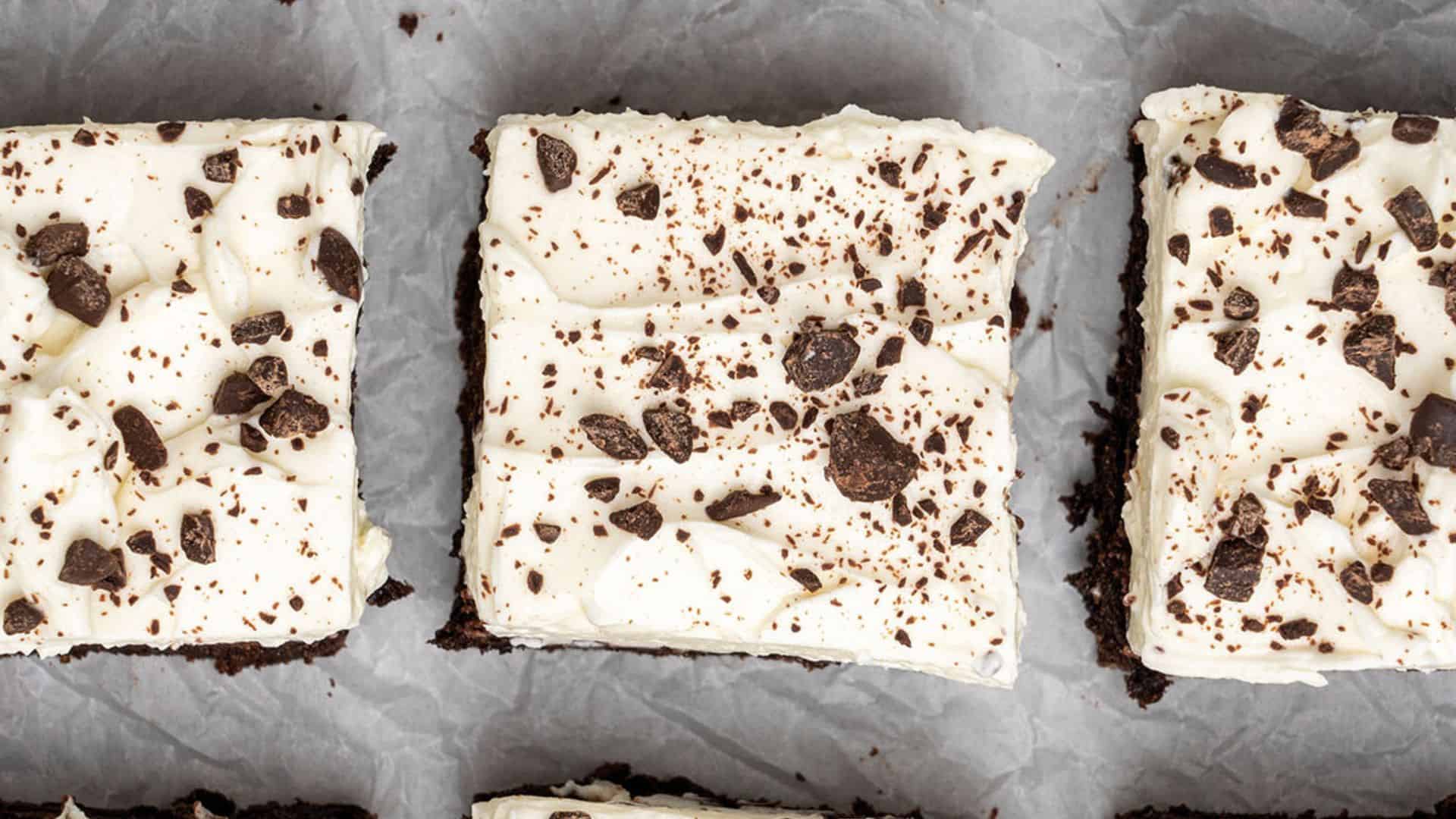 Brownies with Cream Cheese Frosting