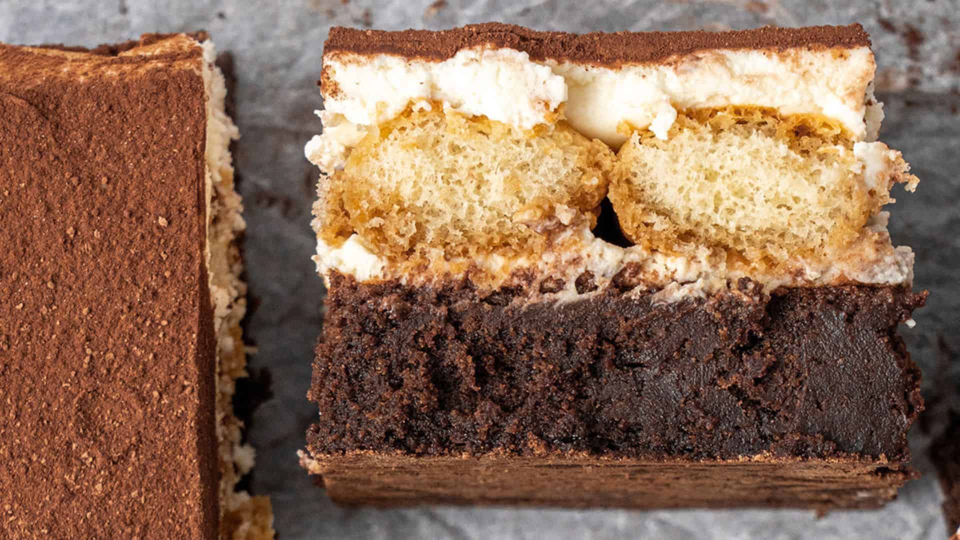 Tiramisu Brownies.