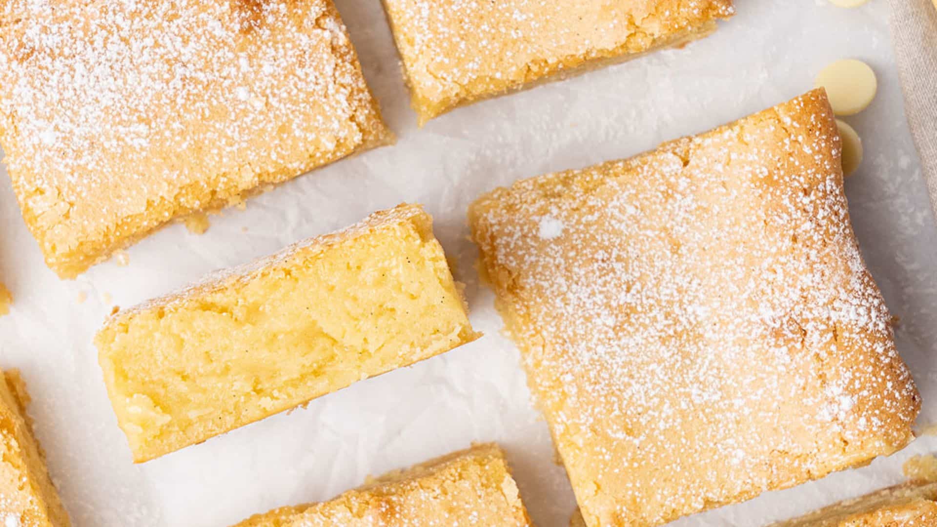 White chocolate brownies