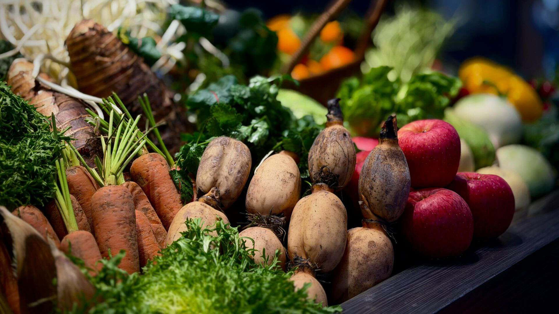 overripe vegetables on shelf