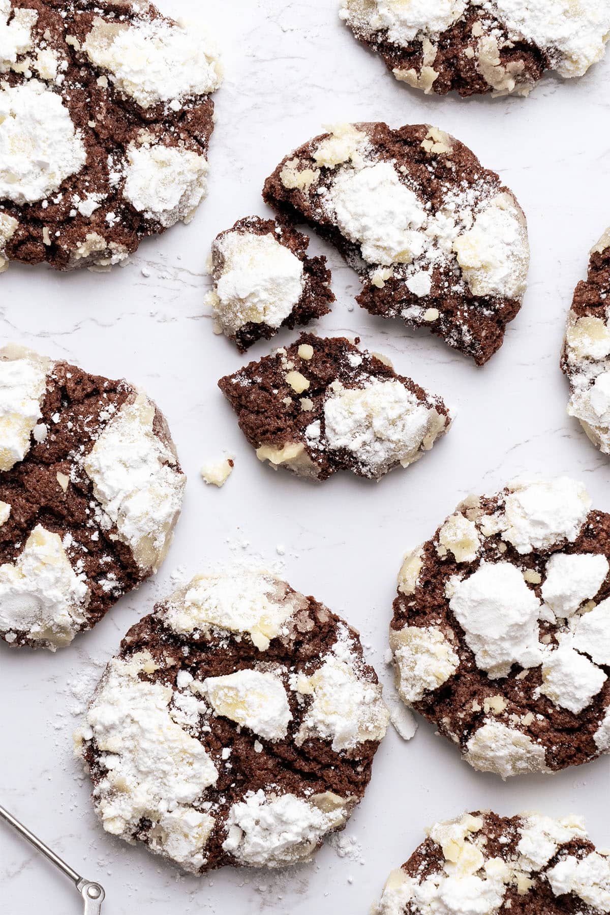 Chocolate crinkle cookies.