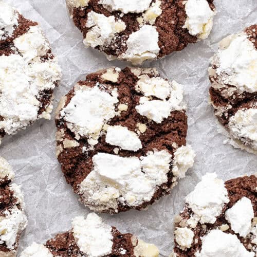 Chocolate crinkle cookies