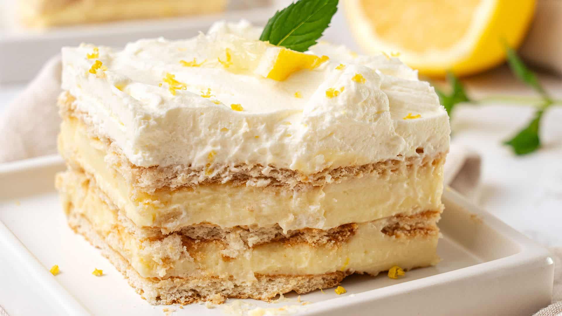 Lemon Icebox Cake.