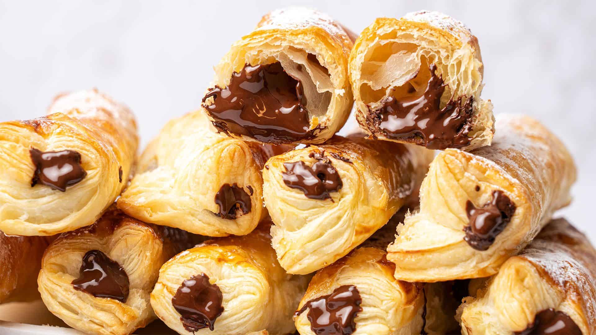 Chocolate Puff Pastry.