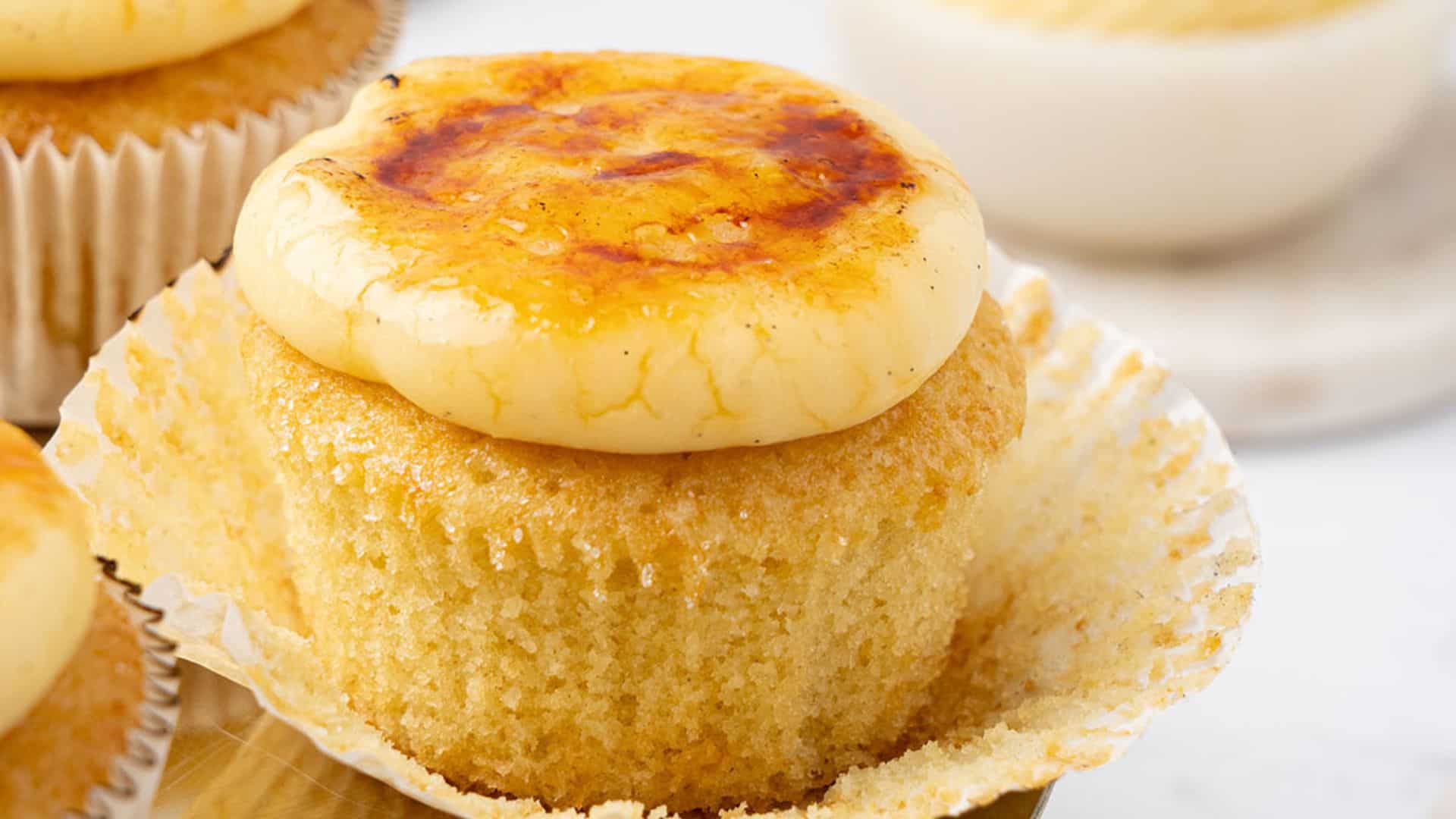 Crème Brûlée Cupcakes.
