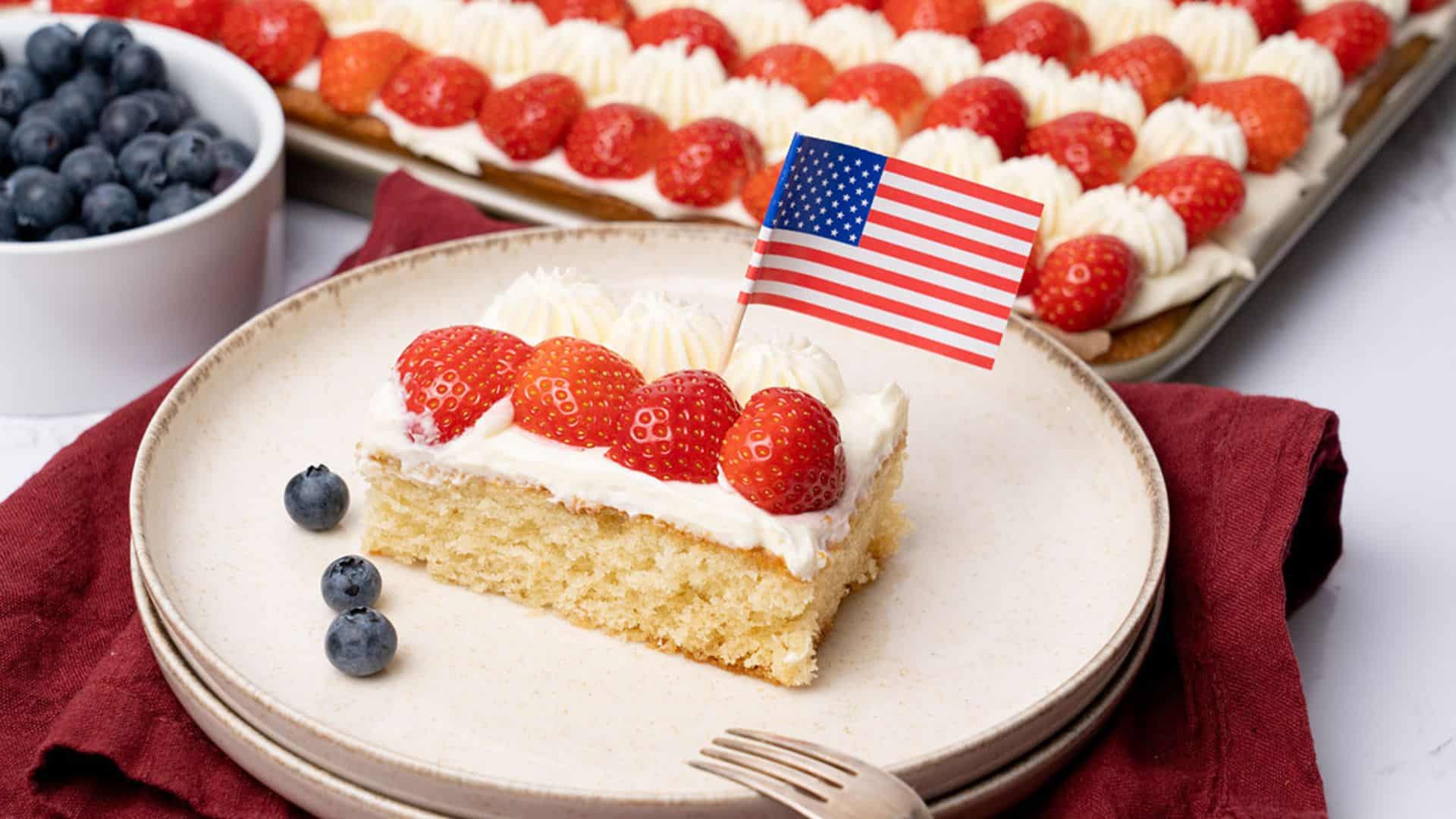 American Flag Cake.