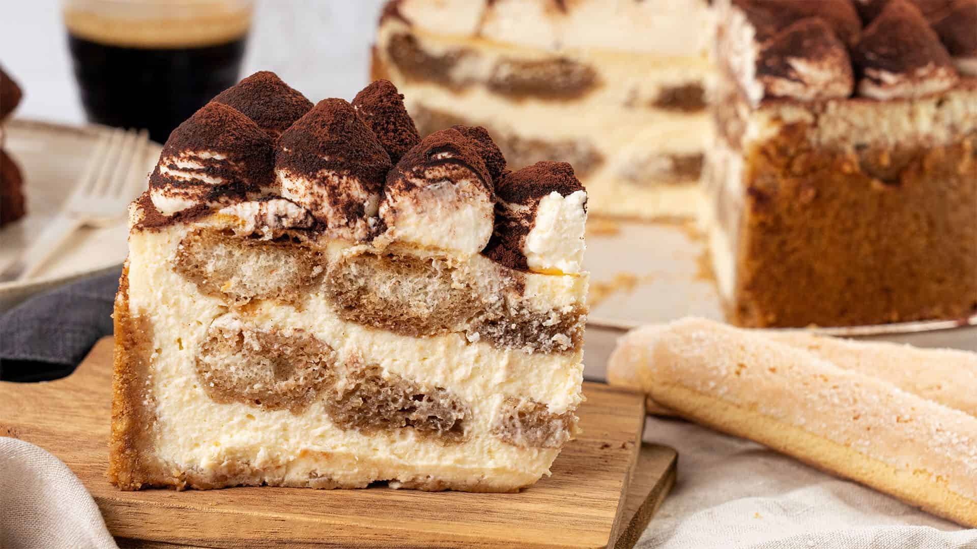 Tiramisu cheesecake.