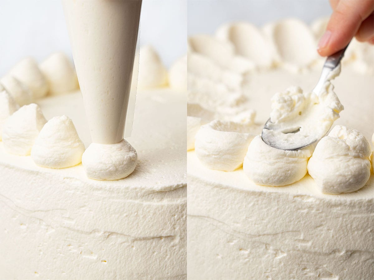Frosting and decoration.