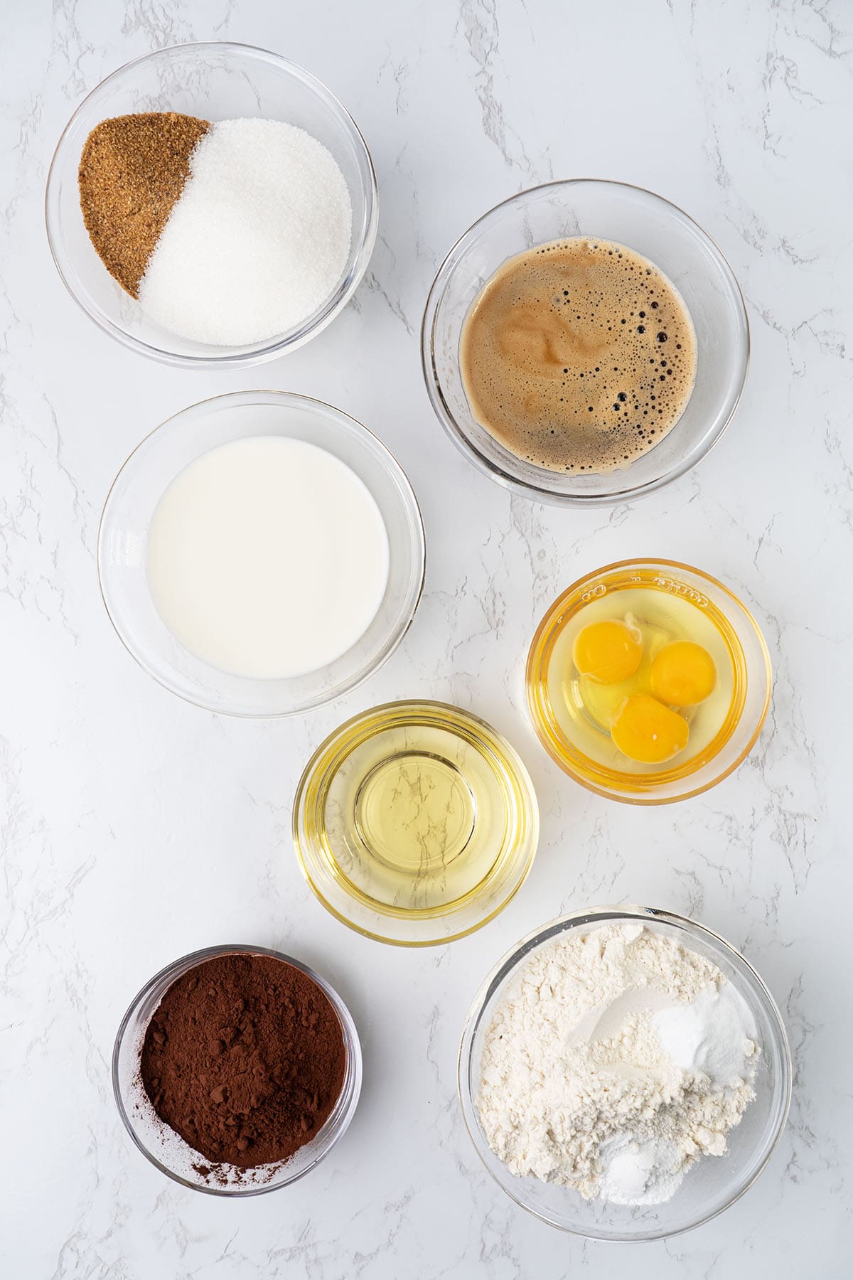 Chocolate Sponge cake ingredients