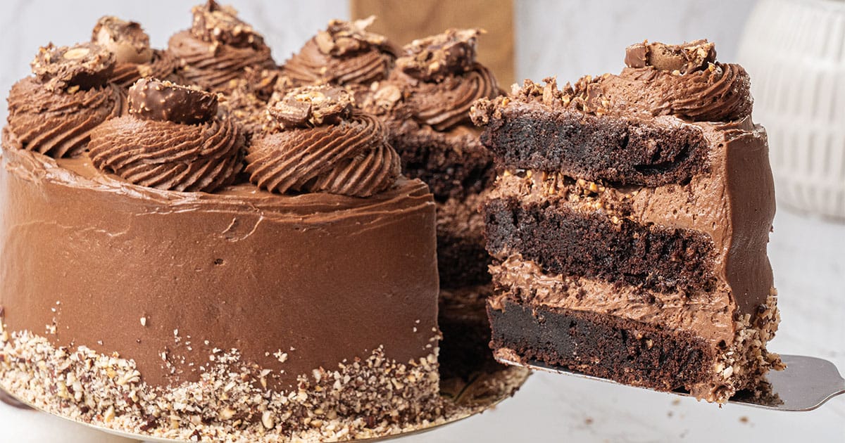 Ferrero Rocher cake.