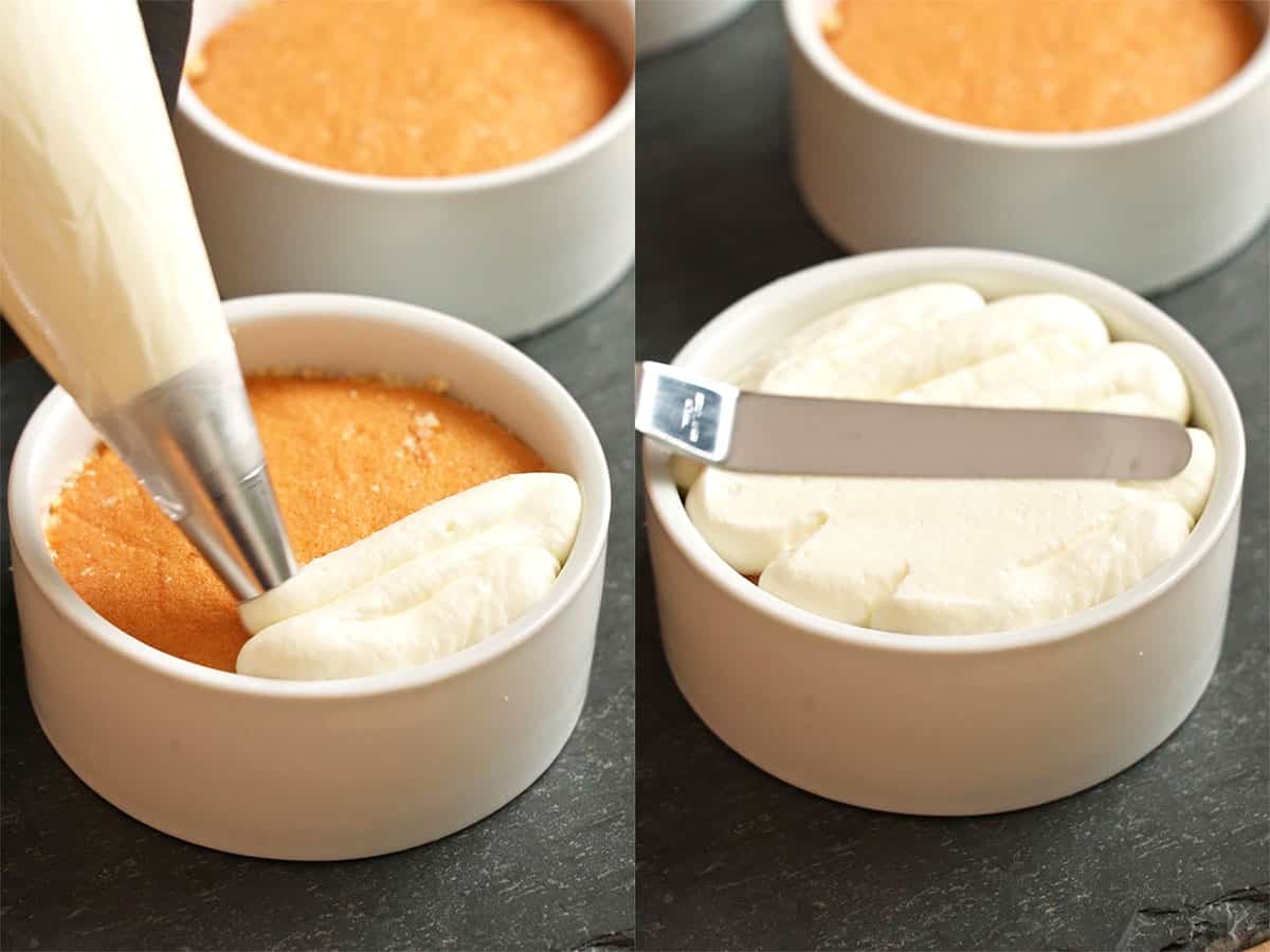Dot cake piping.
