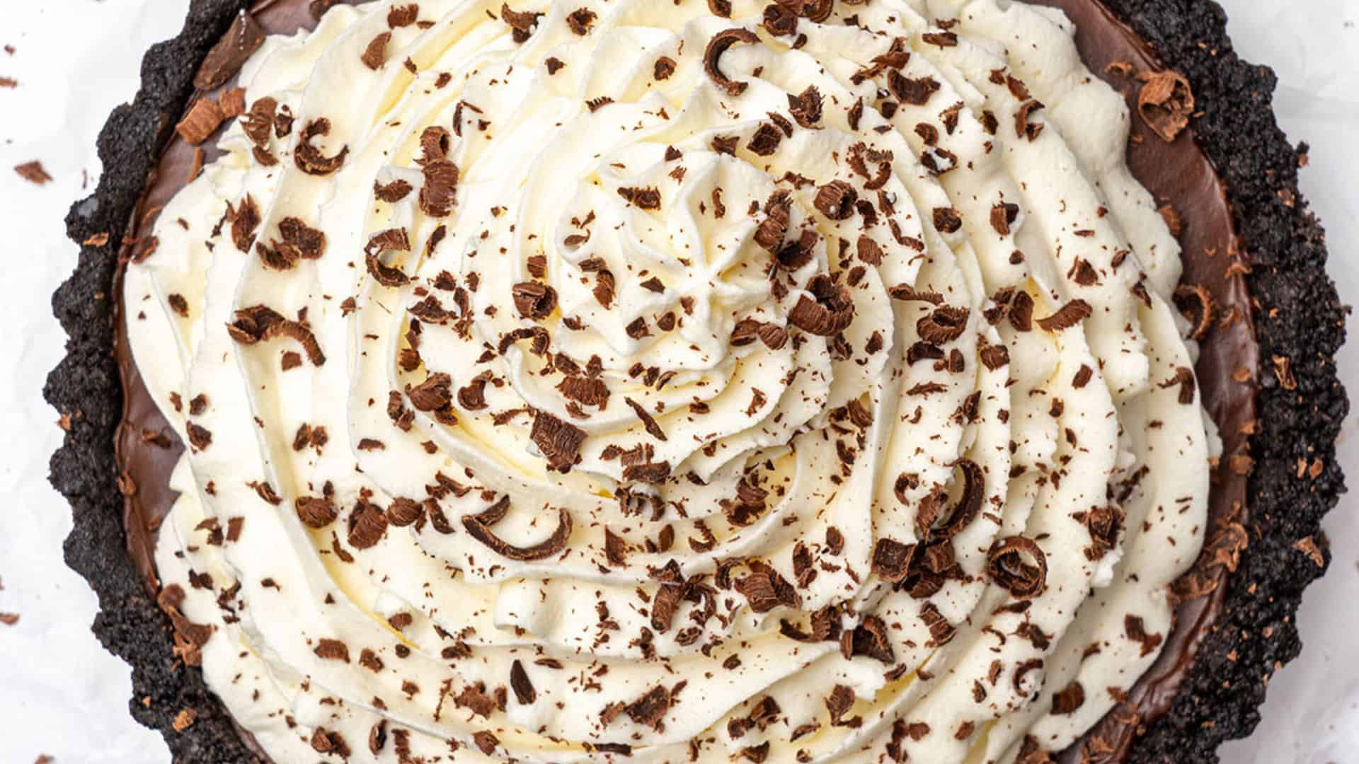 No Bake Chocolate Pie