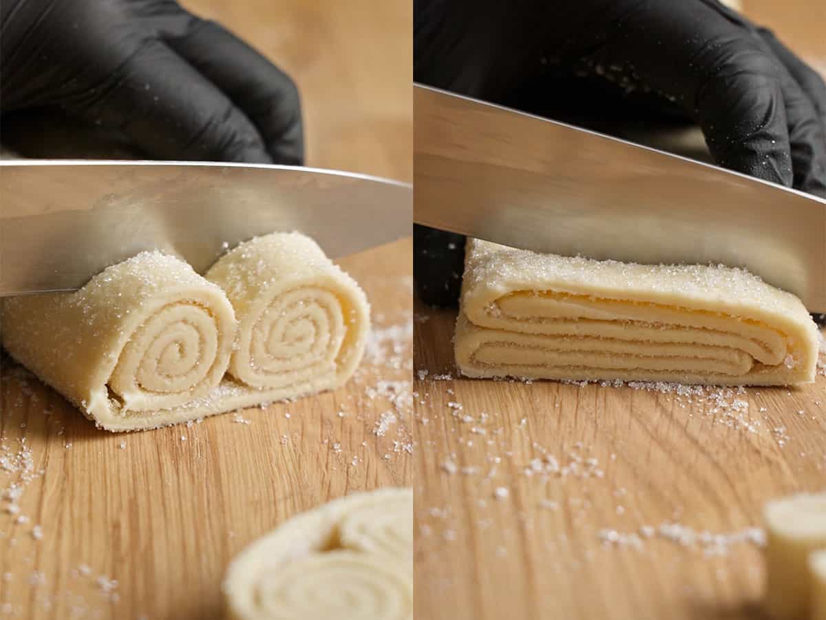 Cut the dough to even size.