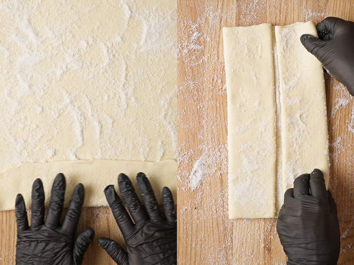 Palmiers folding method.