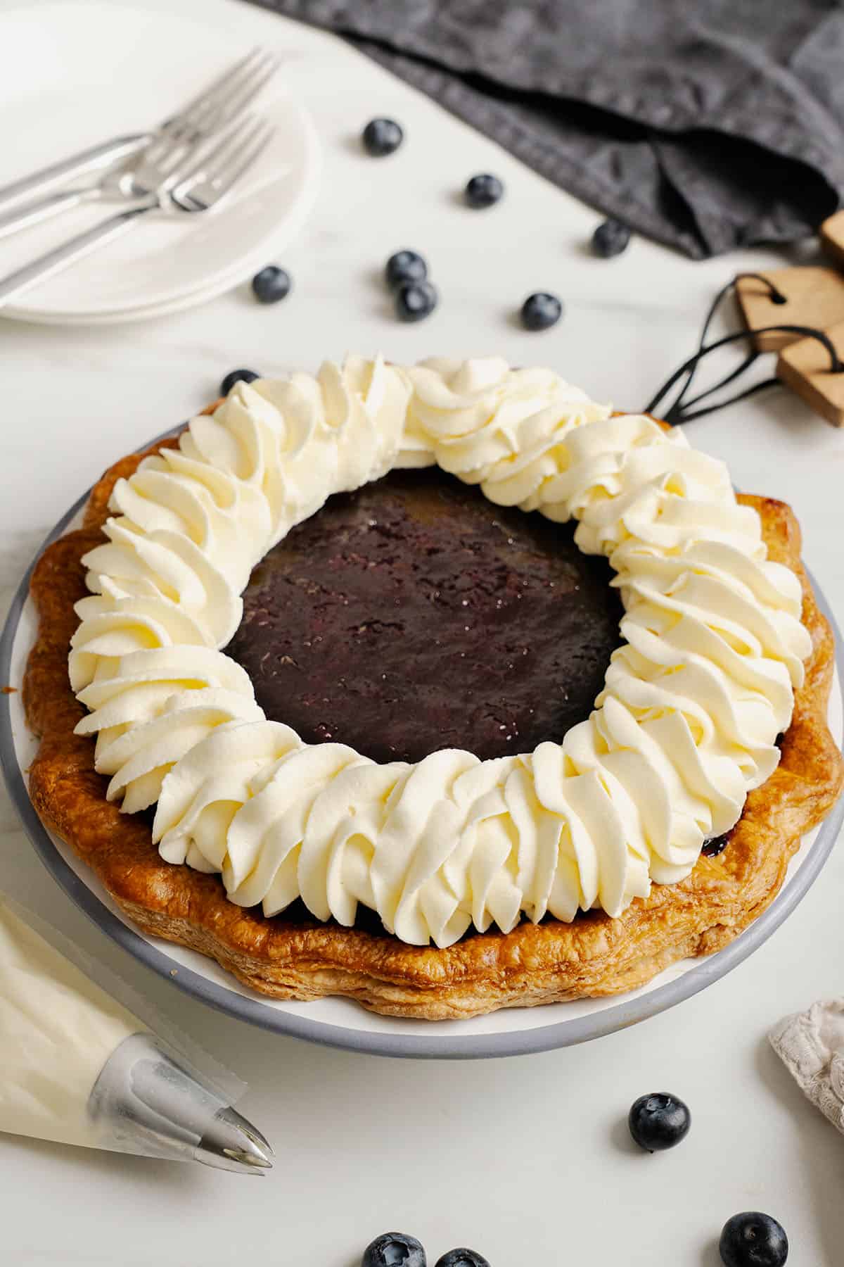 Blueberry Cream Pie.