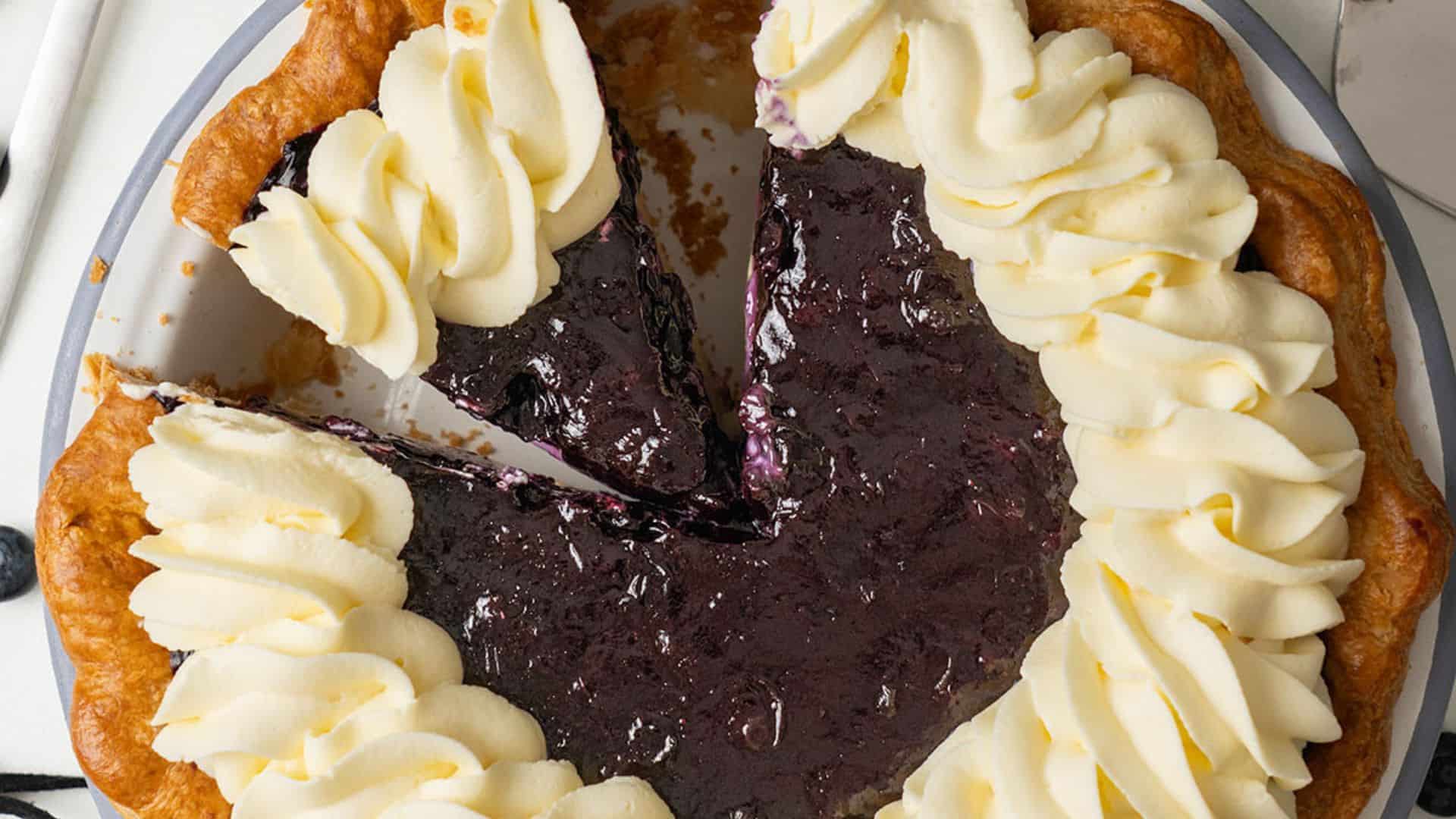 Blueberry Cream Pie