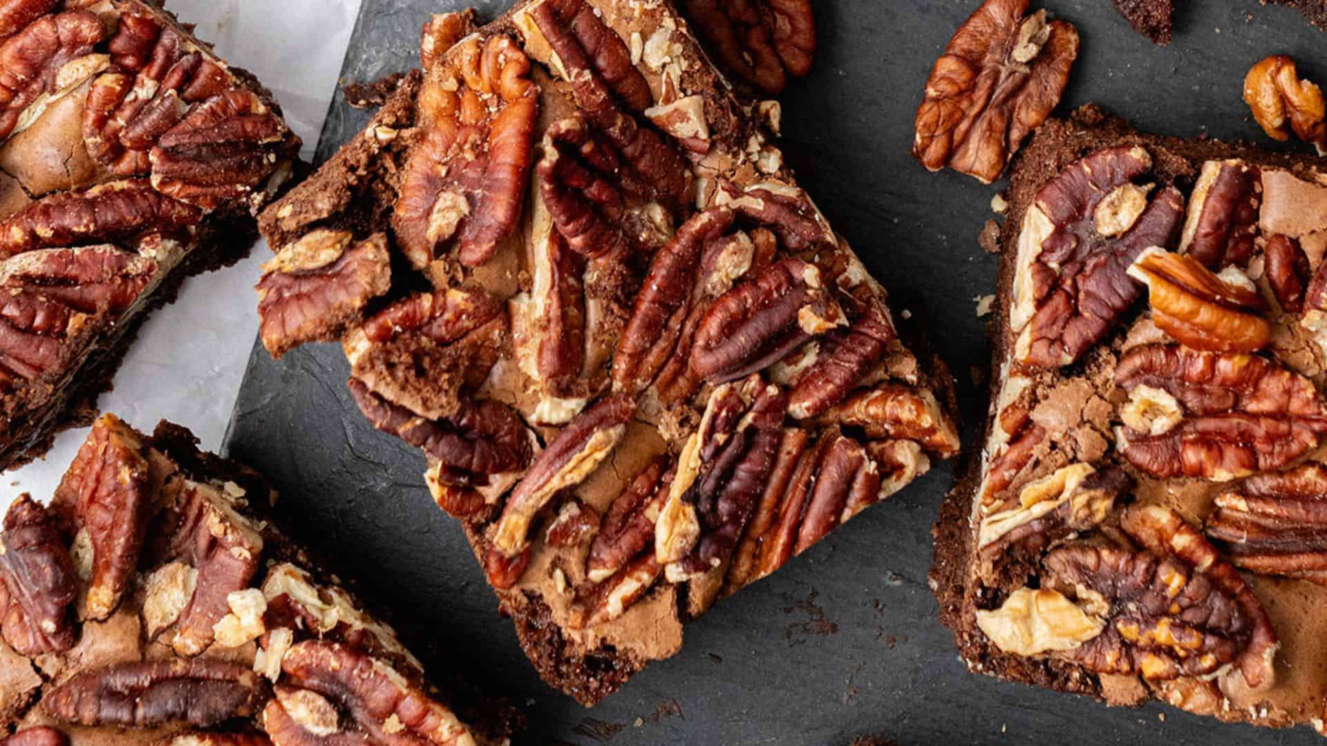 Pecan Brownies.