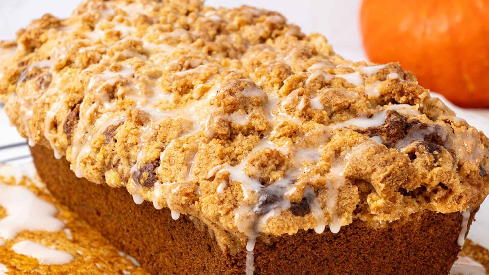 Pumpkin Streusel Bread