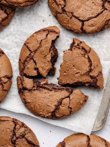 Brownie Cookies on a cutting board .