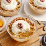 Pumpkin Pudding with pecans.
