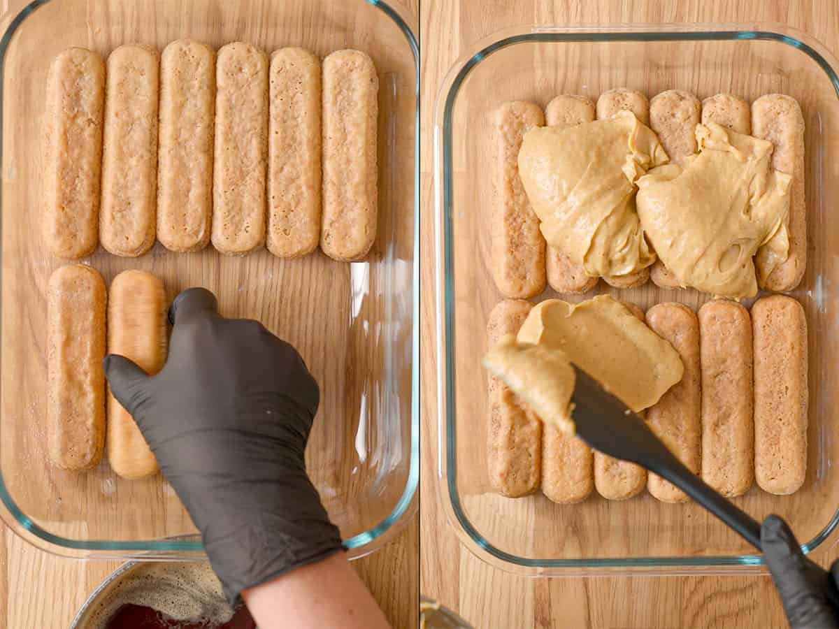 Pumpkin Tiramisu assemble.