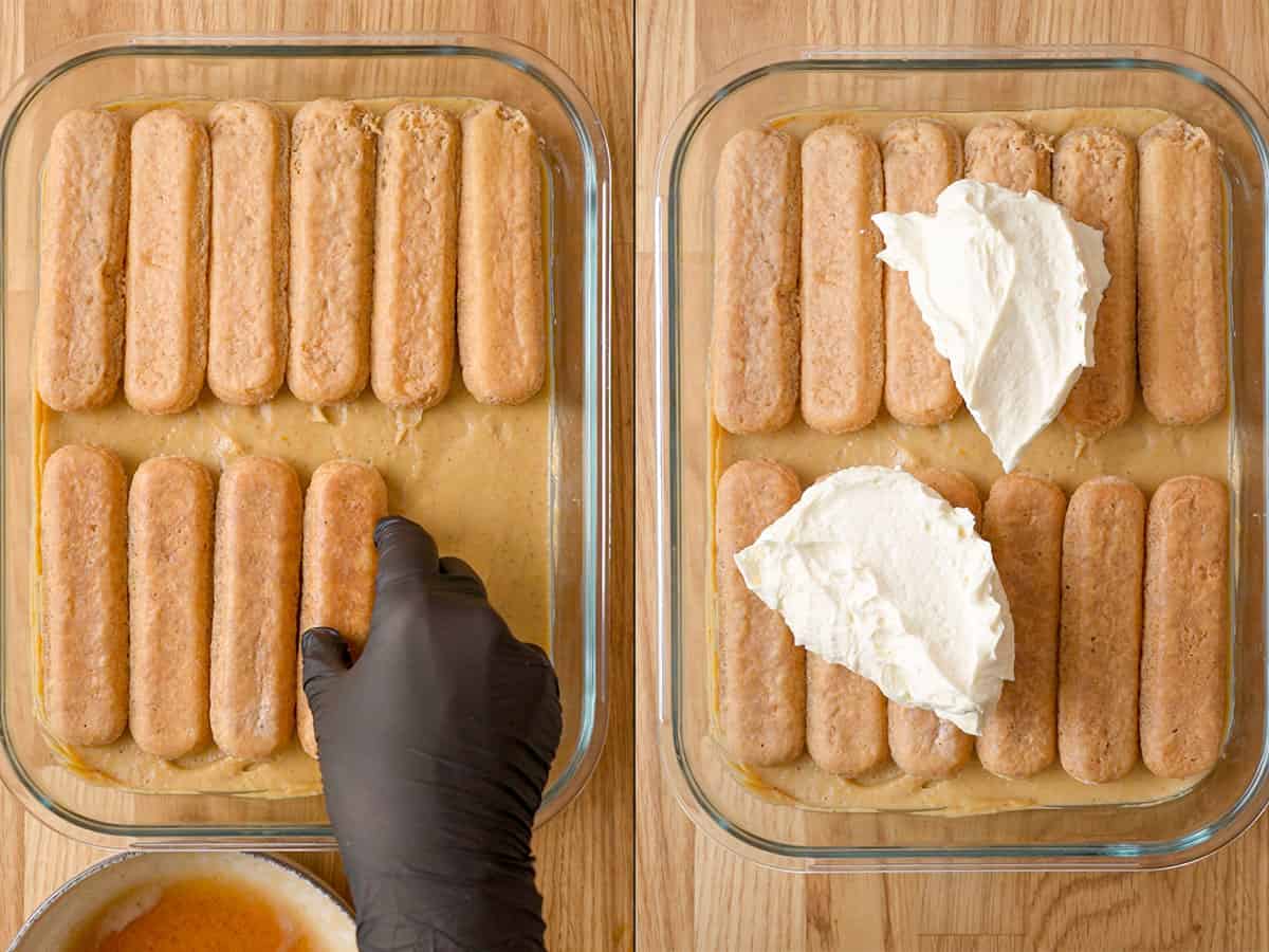 Pumpkin Tiramisu assemble.